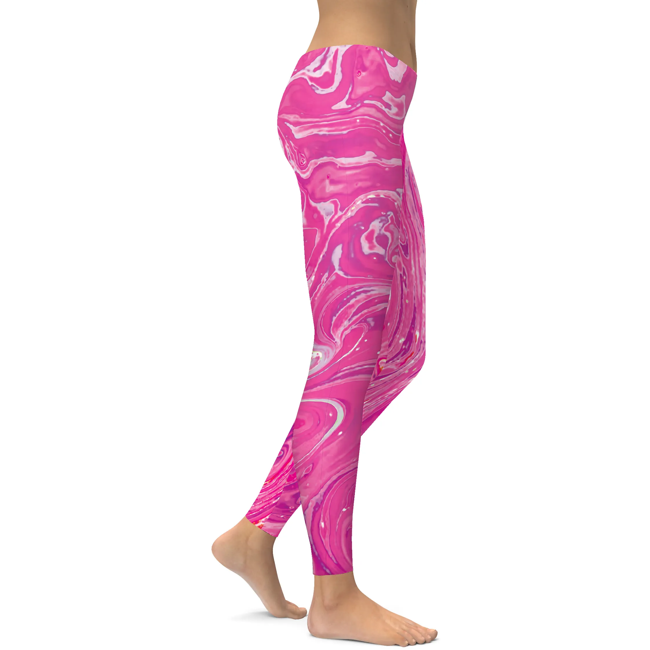 Pink Swirl Leggings