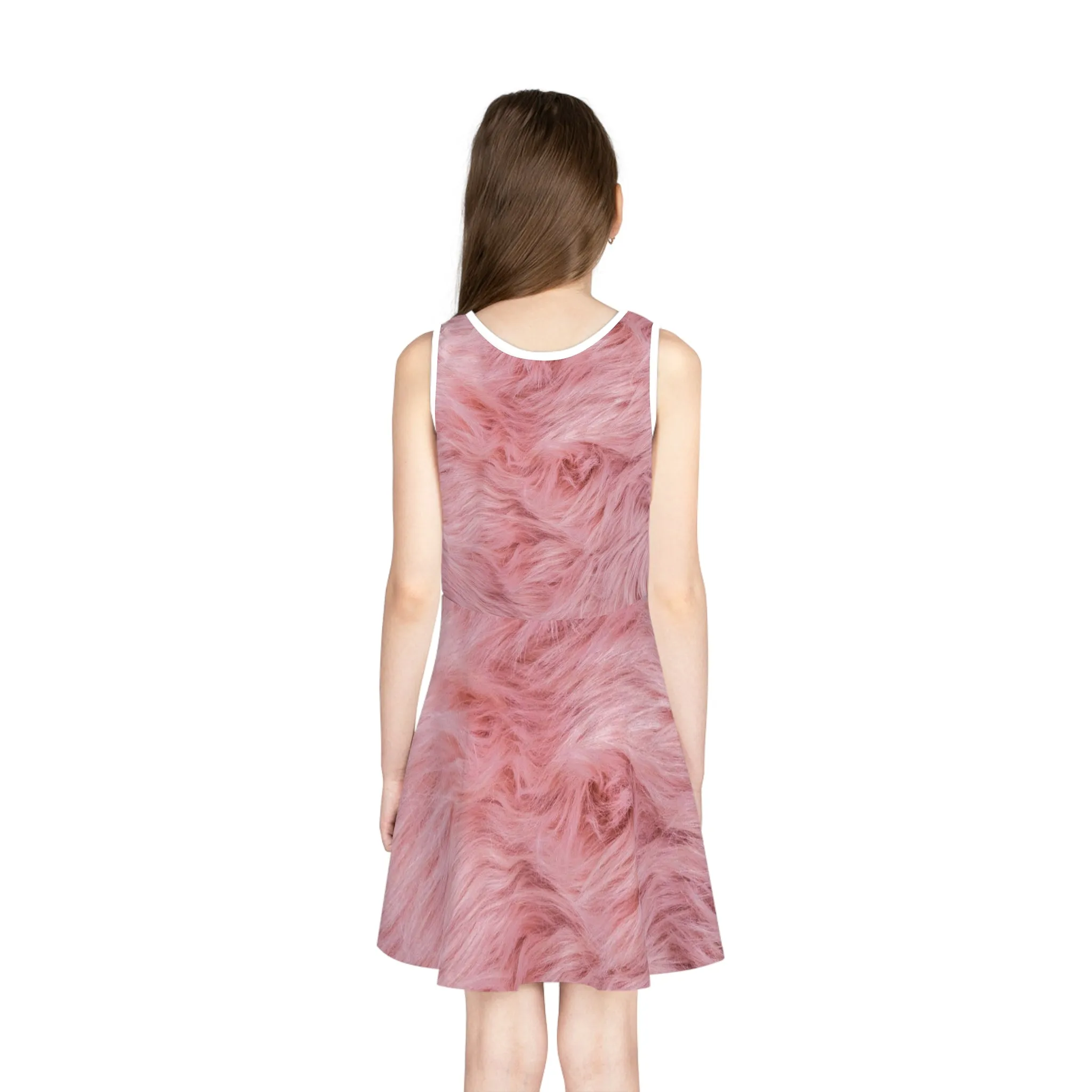 Pink Teddy - Inovax Girl's Sleeveless Sundress