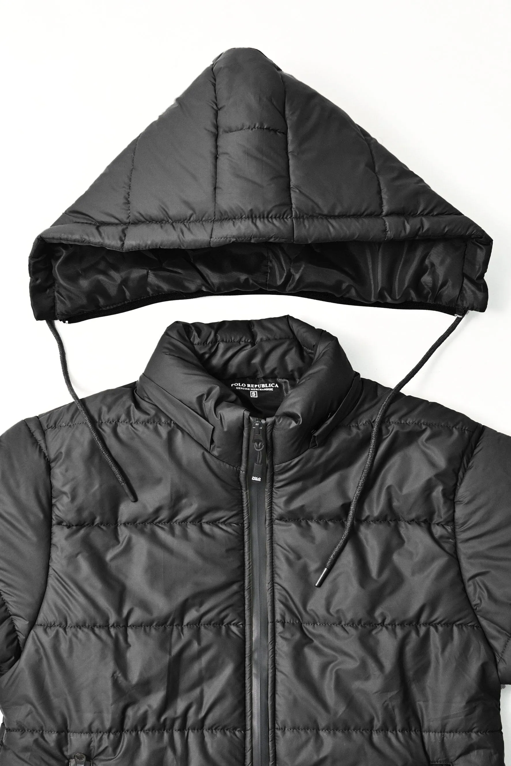 Polo Republica Men's Sliven Puffer Hooded Jacket