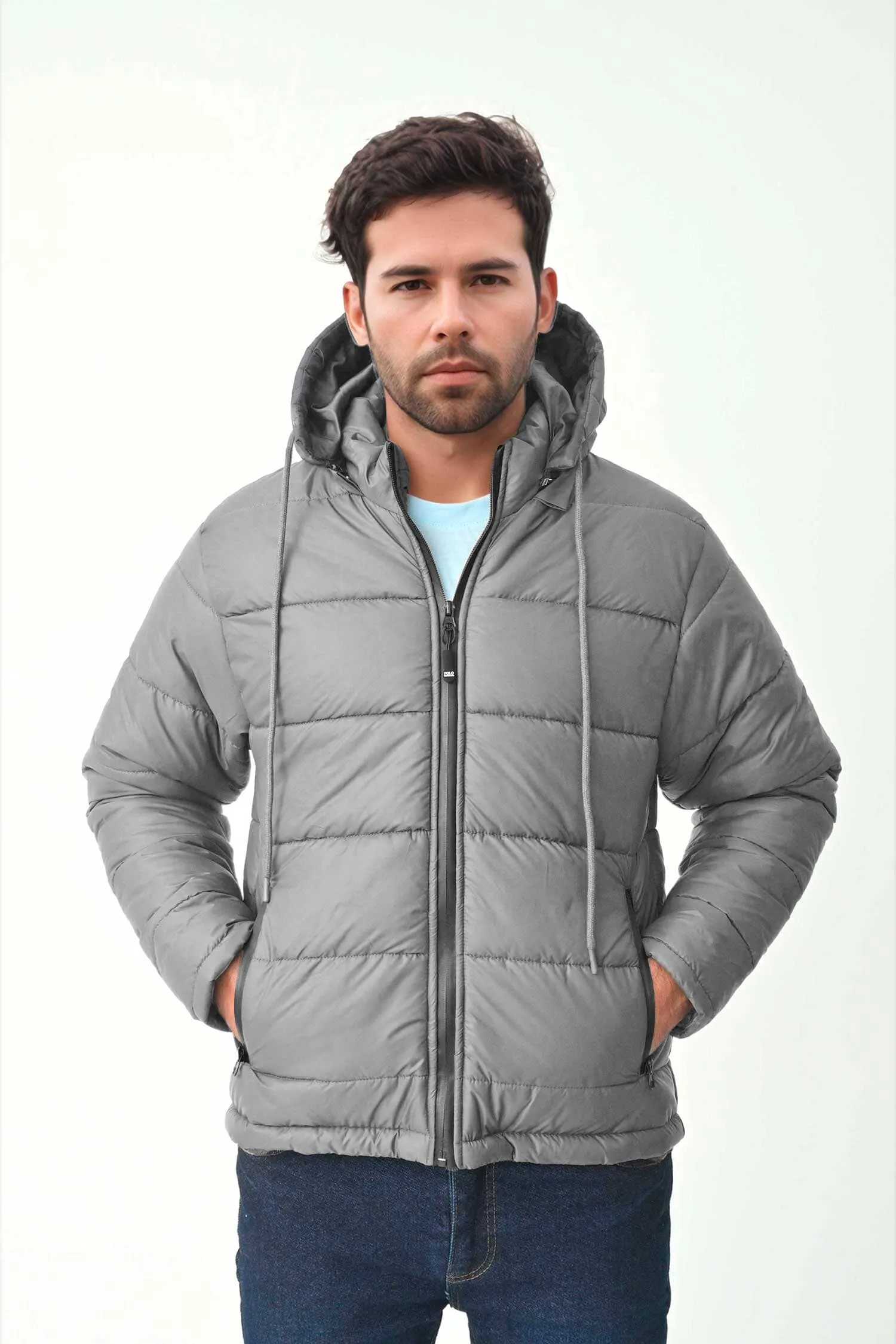 Polo Republica Men's Sliven Puffer Hooded Jacket