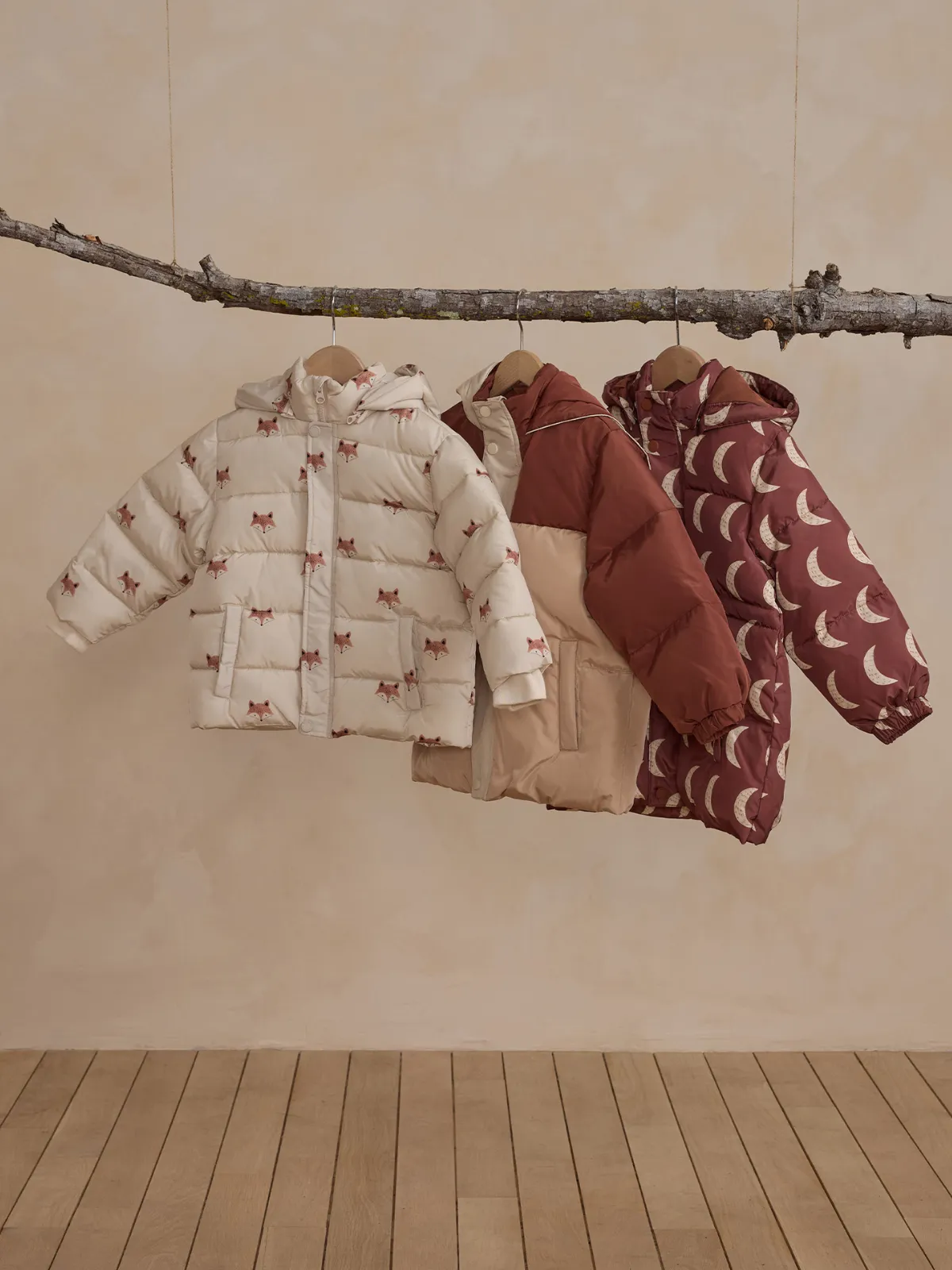 Rylee & Cru Puffer Jacket, Foxes