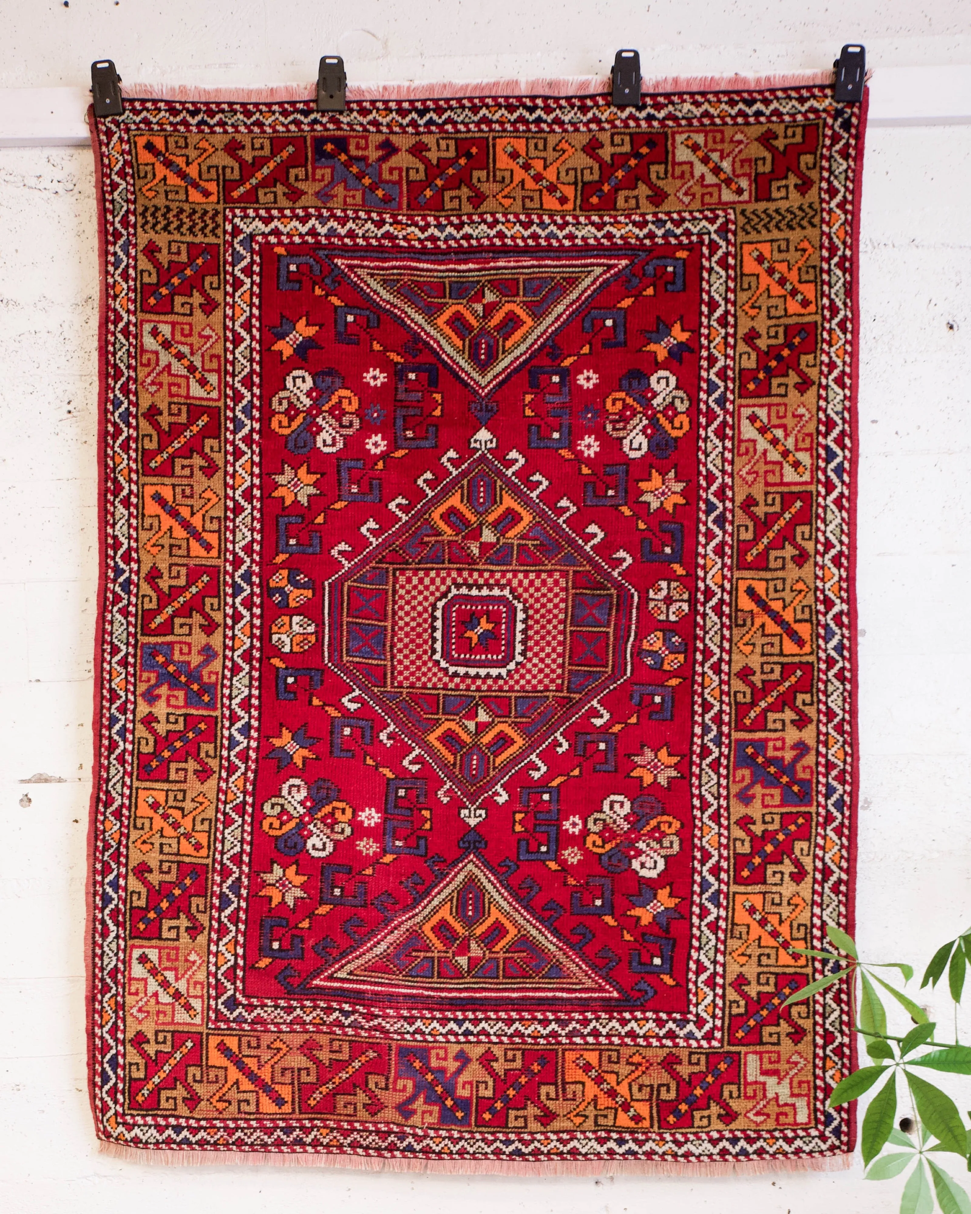 Semi-Antique Turkish Canakkale Nomad Rug 4'5" x 6'3"