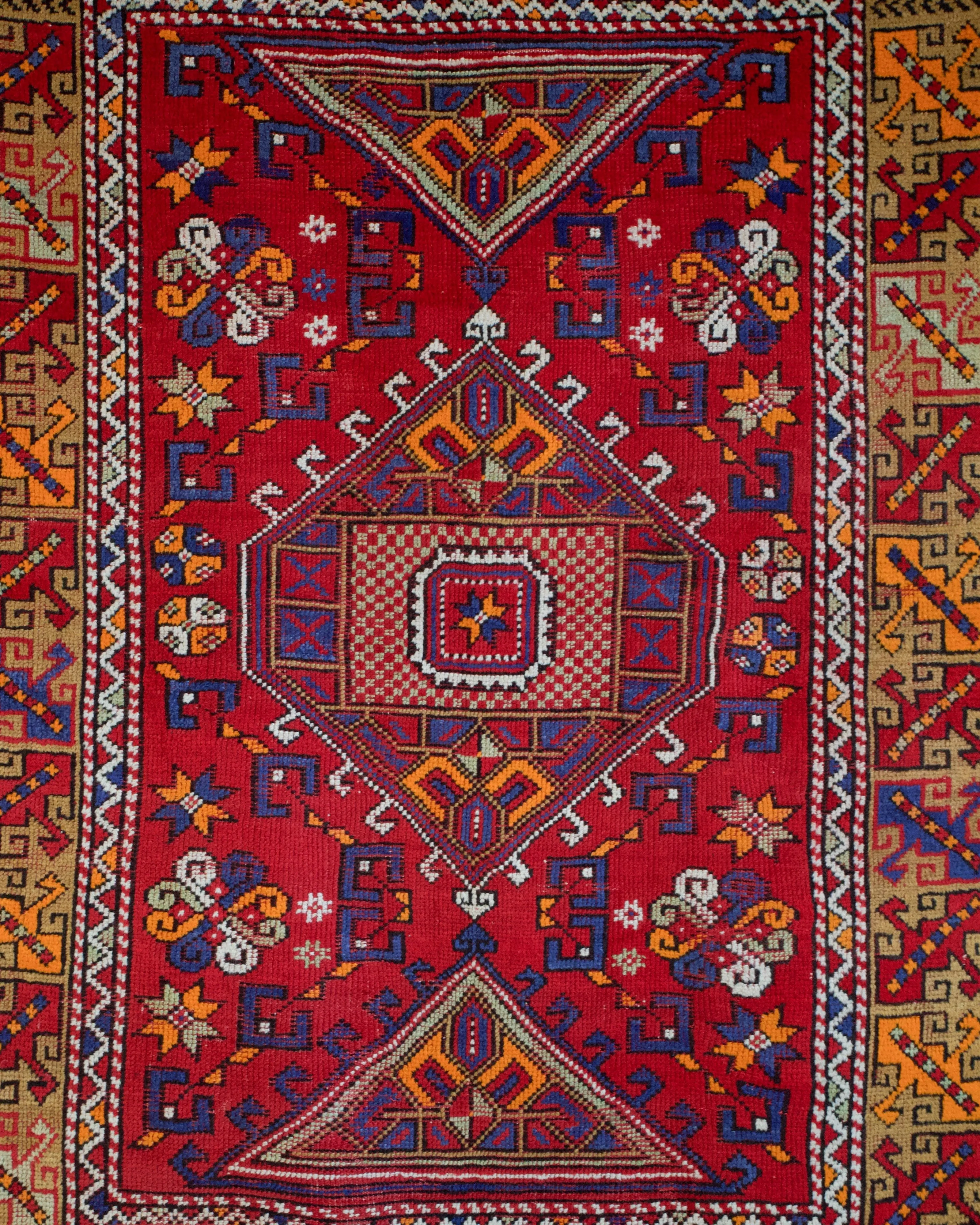 Semi-Antique Turkish Canakkale Nomad Rug 4'5" x 6'3"