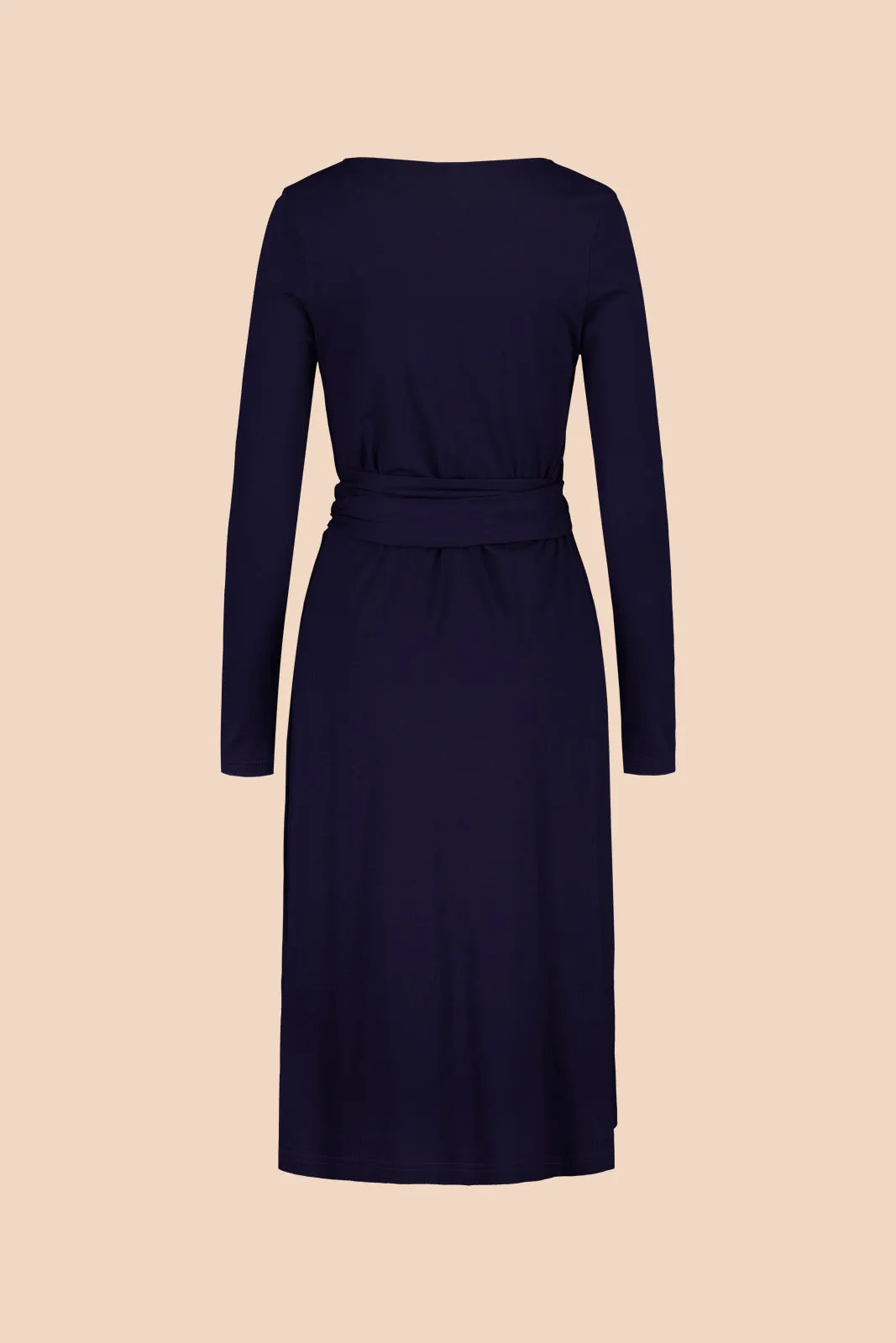 Soft Wrap Dress, Dark Blue