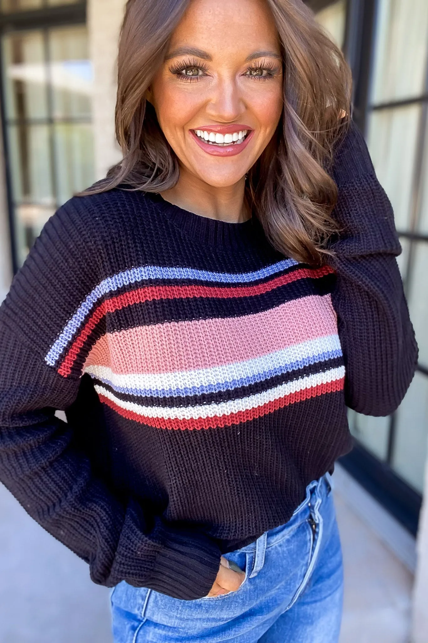 Striped Pullover Sweater