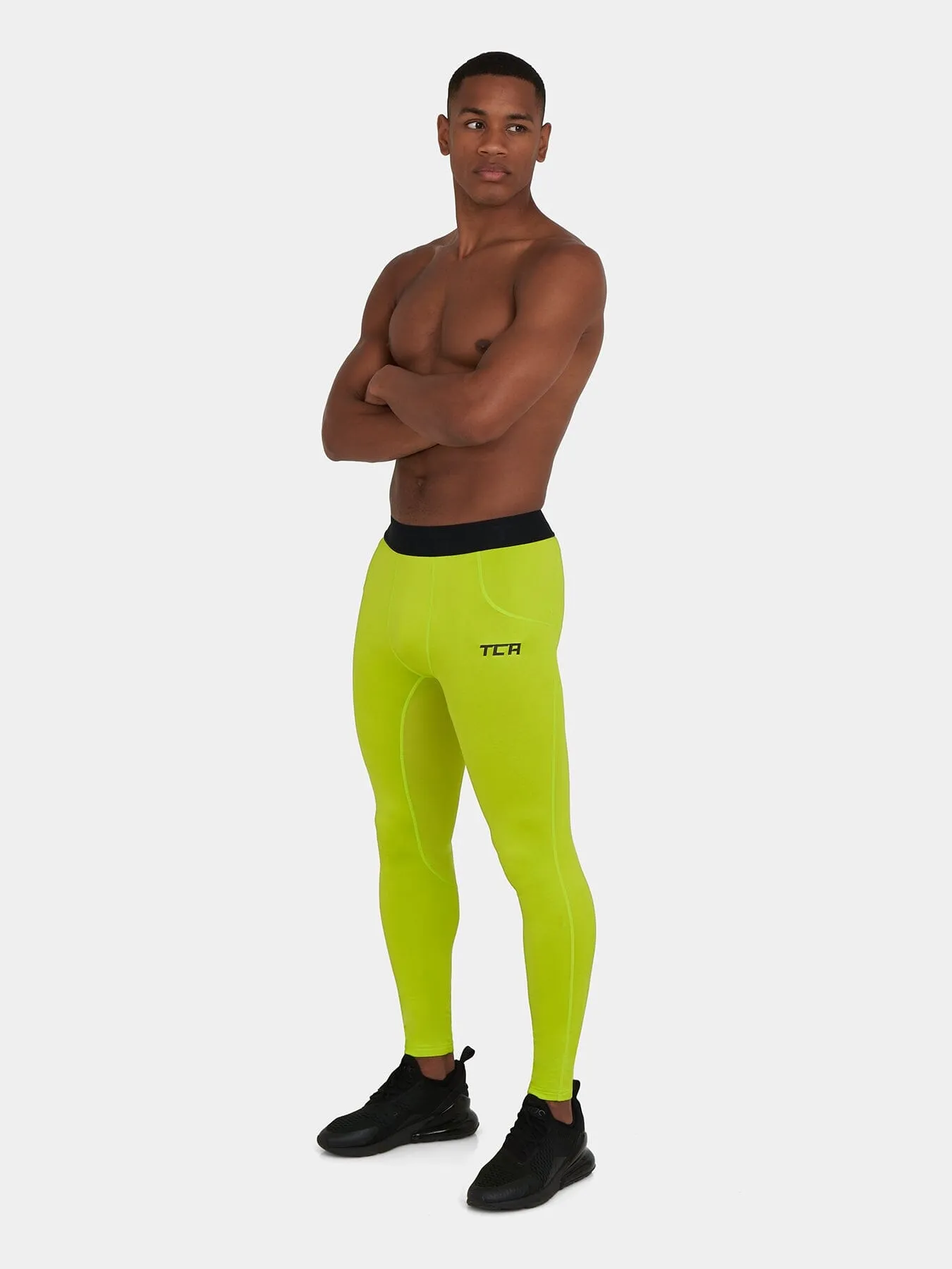 SuperThermal Compression Base Layer Tights For Men With Brushed Inner Fabric