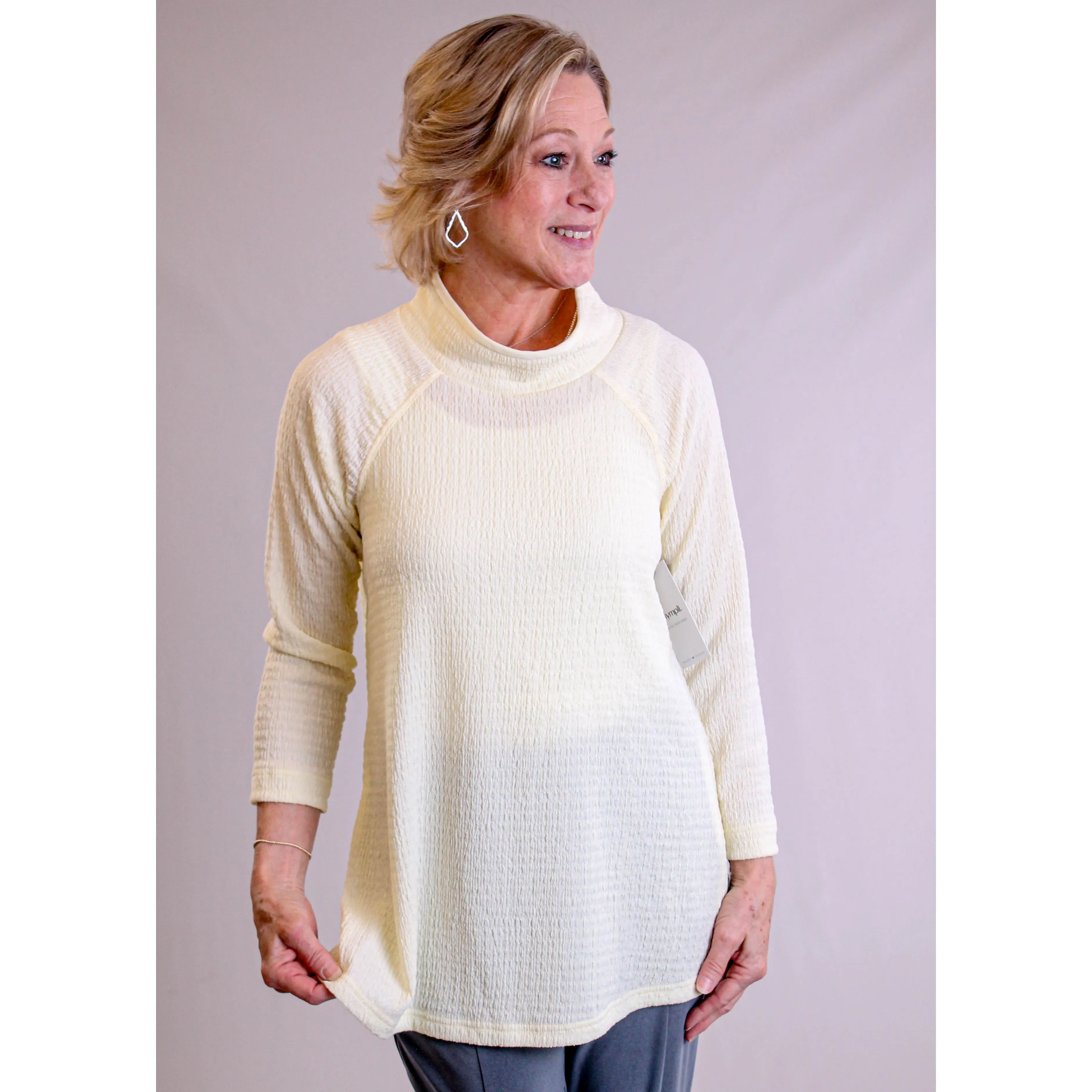 Sympli Svelte Funnel Neck Tunic