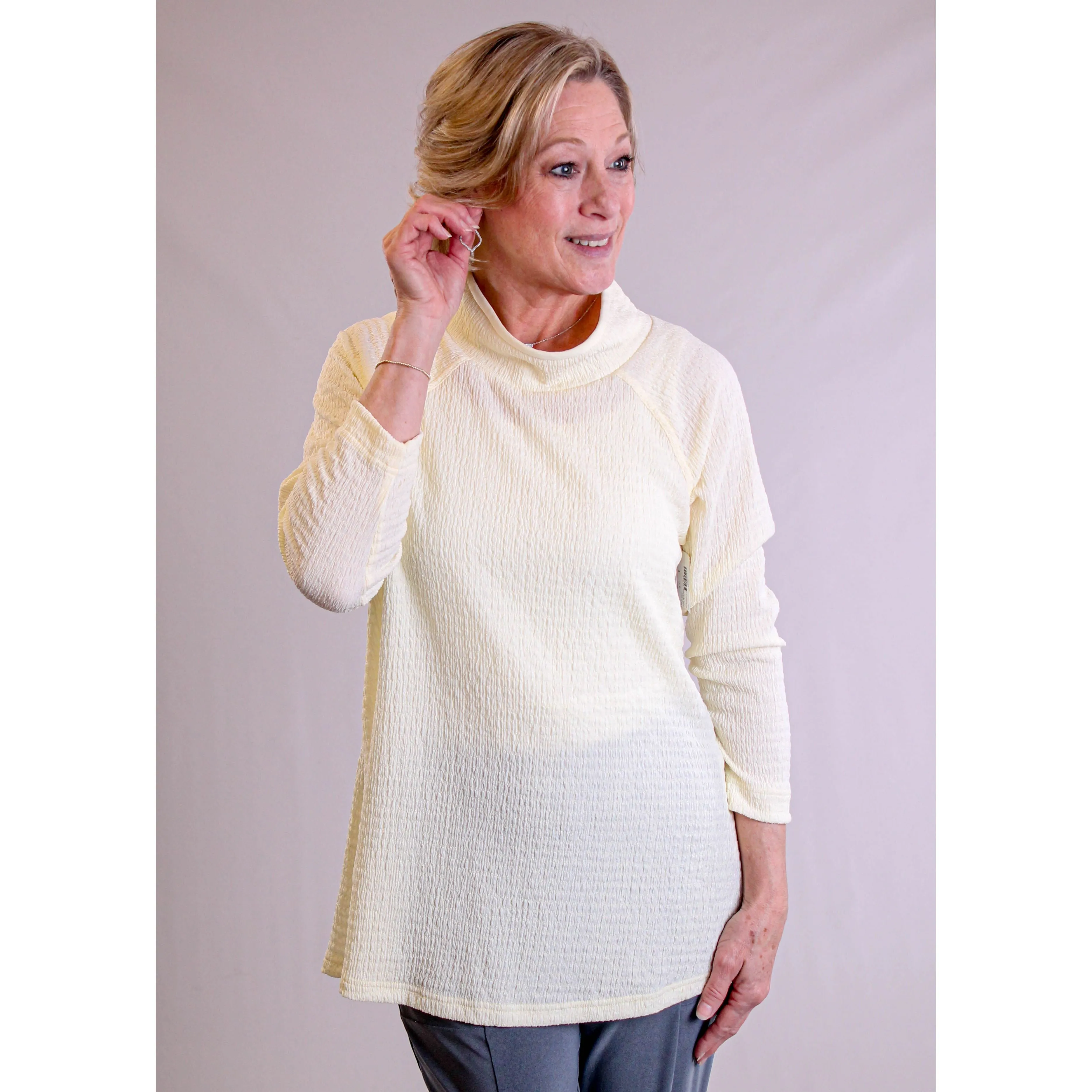 Sympli Svelte Funnel Neck Tunic