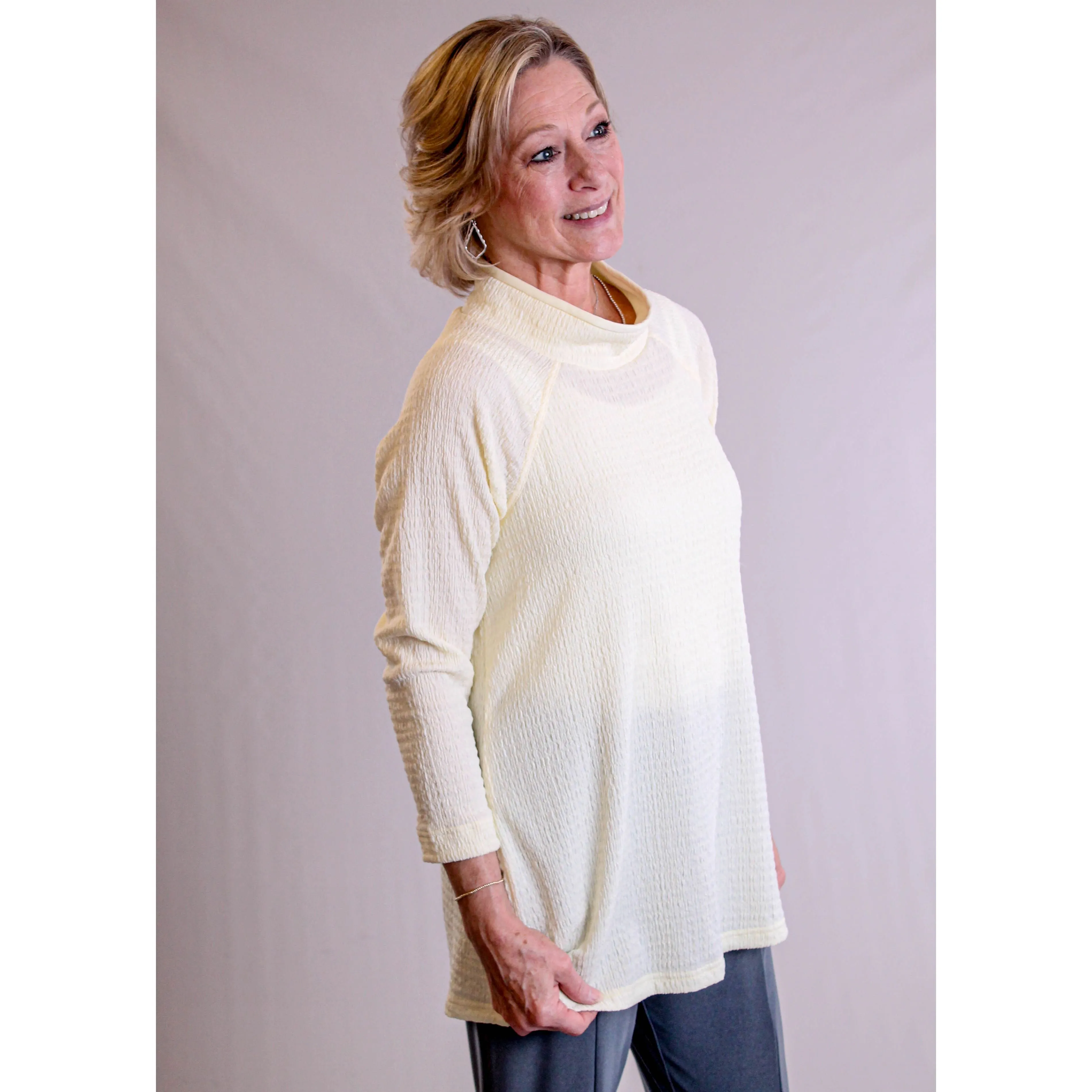 Sympli Svelte Funnel Neck Tunic