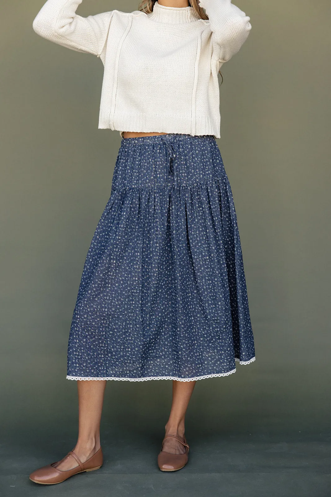 The Tiny Dancer Midi Skirt