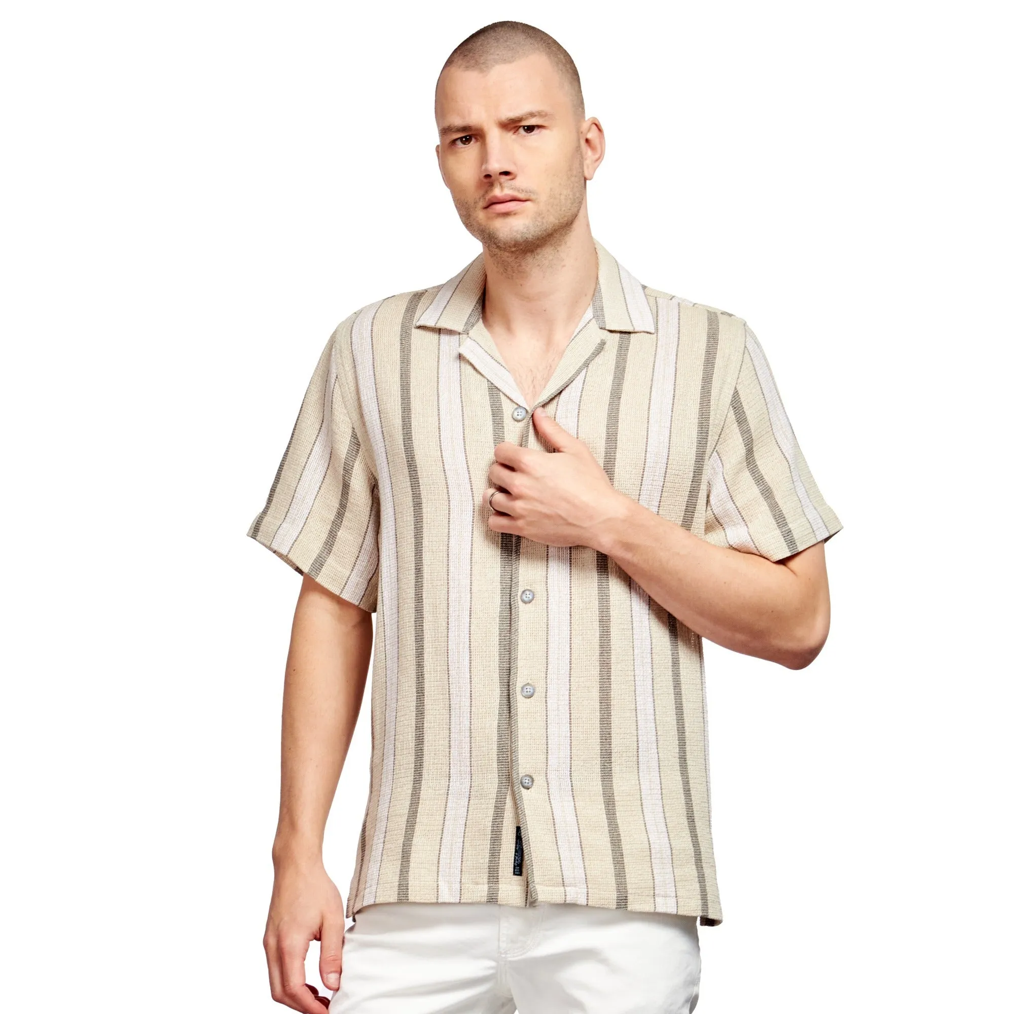 The Villa Relaxed Fit Short Sleeve Shirt -  Warm Sand