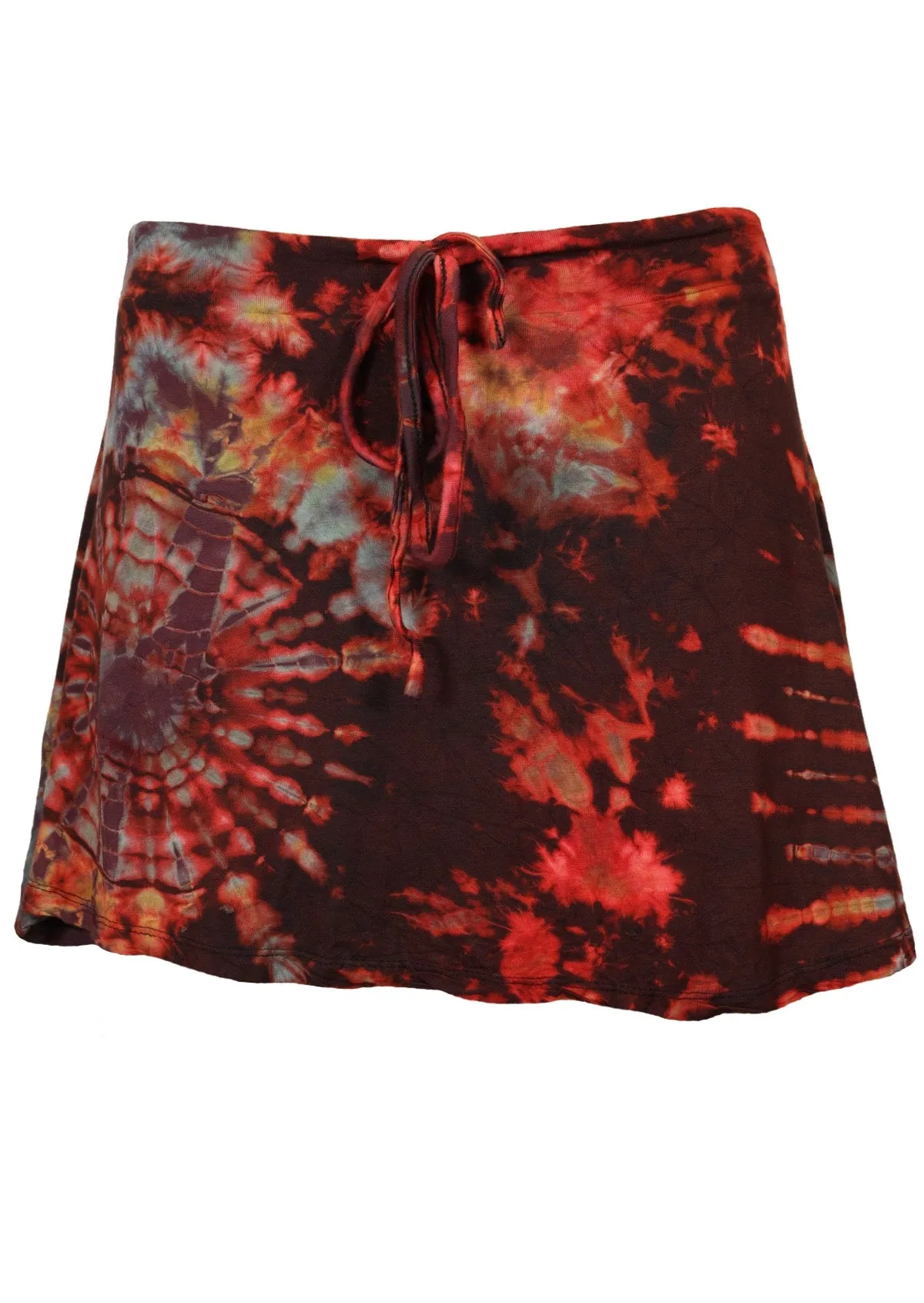 Tie Dye Skirt with Tie-up