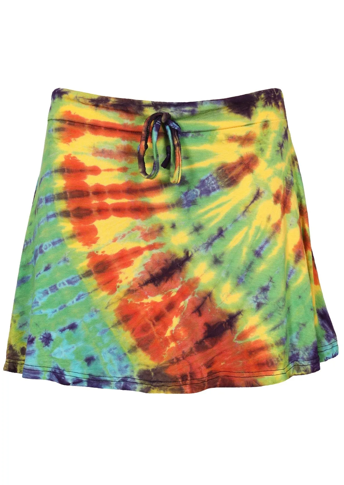 Tie Dye Skirt with Tie-up