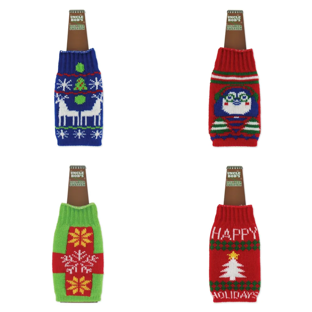 Ugly Sweater Bottle Sweaters Drink Sleeves