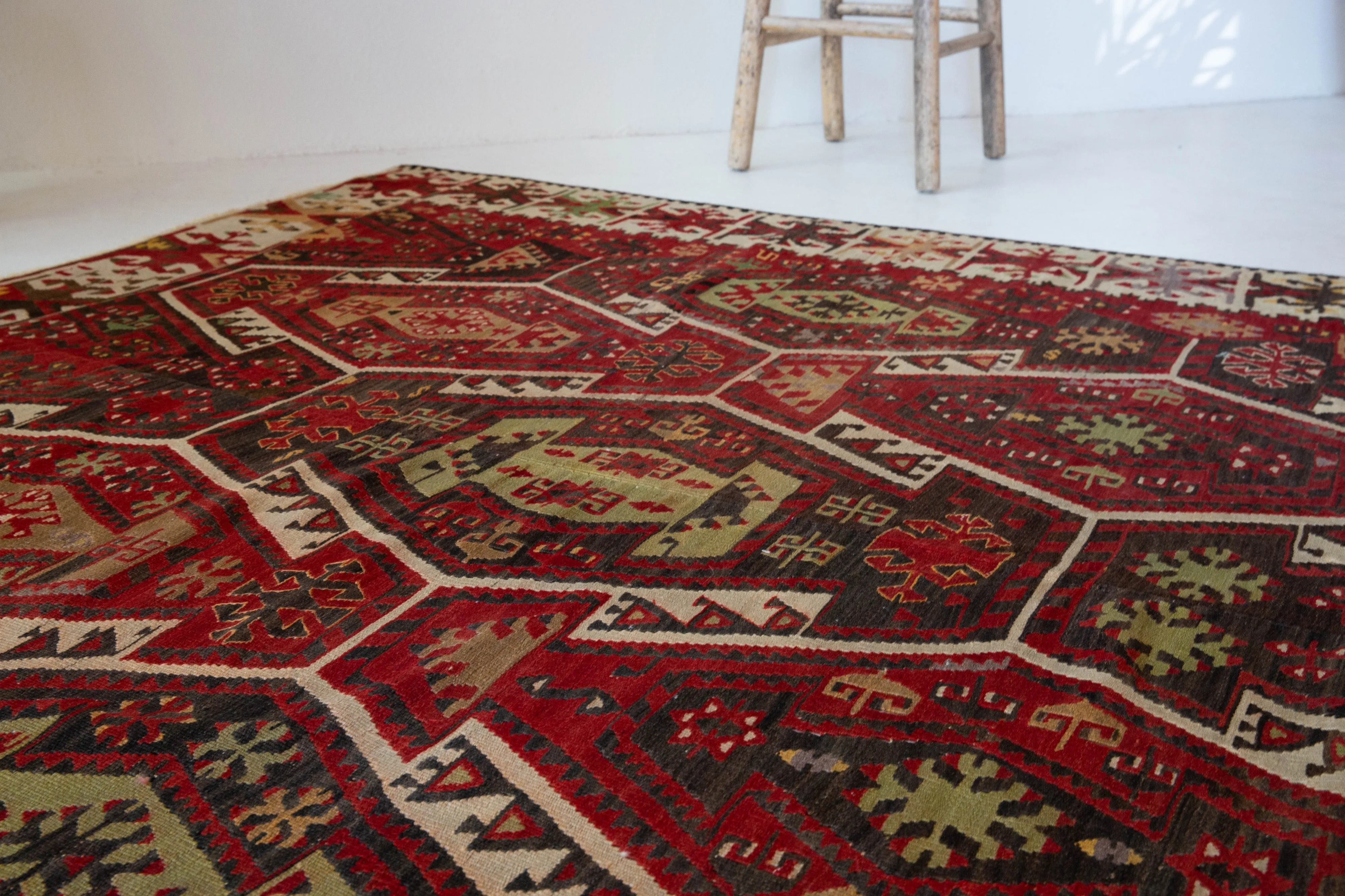 Vintage Kayseri Gomurgen Kilim Rug 6'2"x9'11"