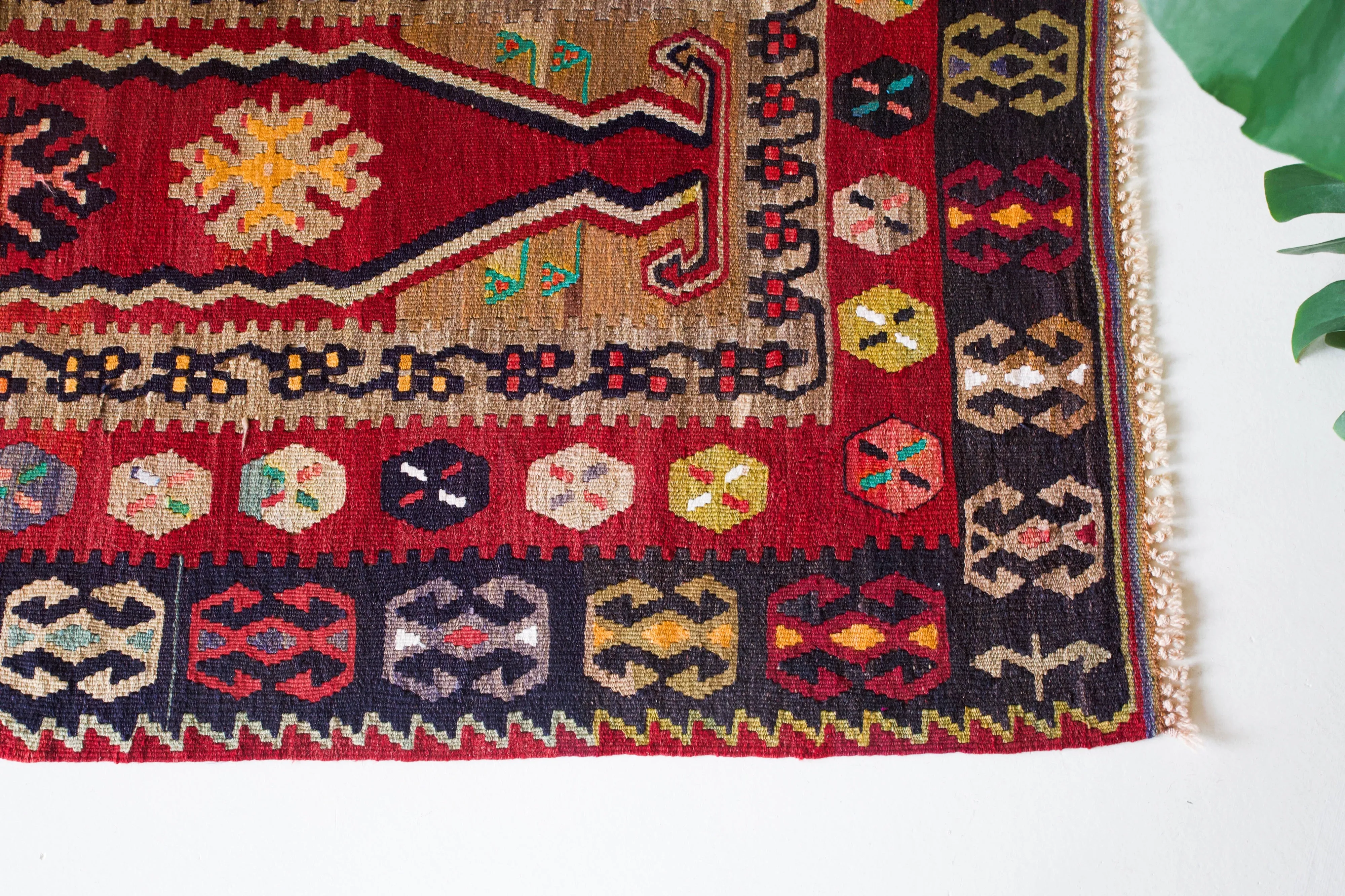 Vintage Kayseri Kilim Rug 3'4"x6'