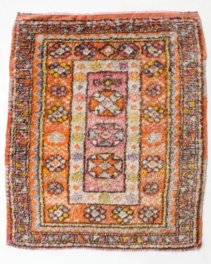 Vintage Milas Tahtacikoy Yoruk Rug 4'x5'5"