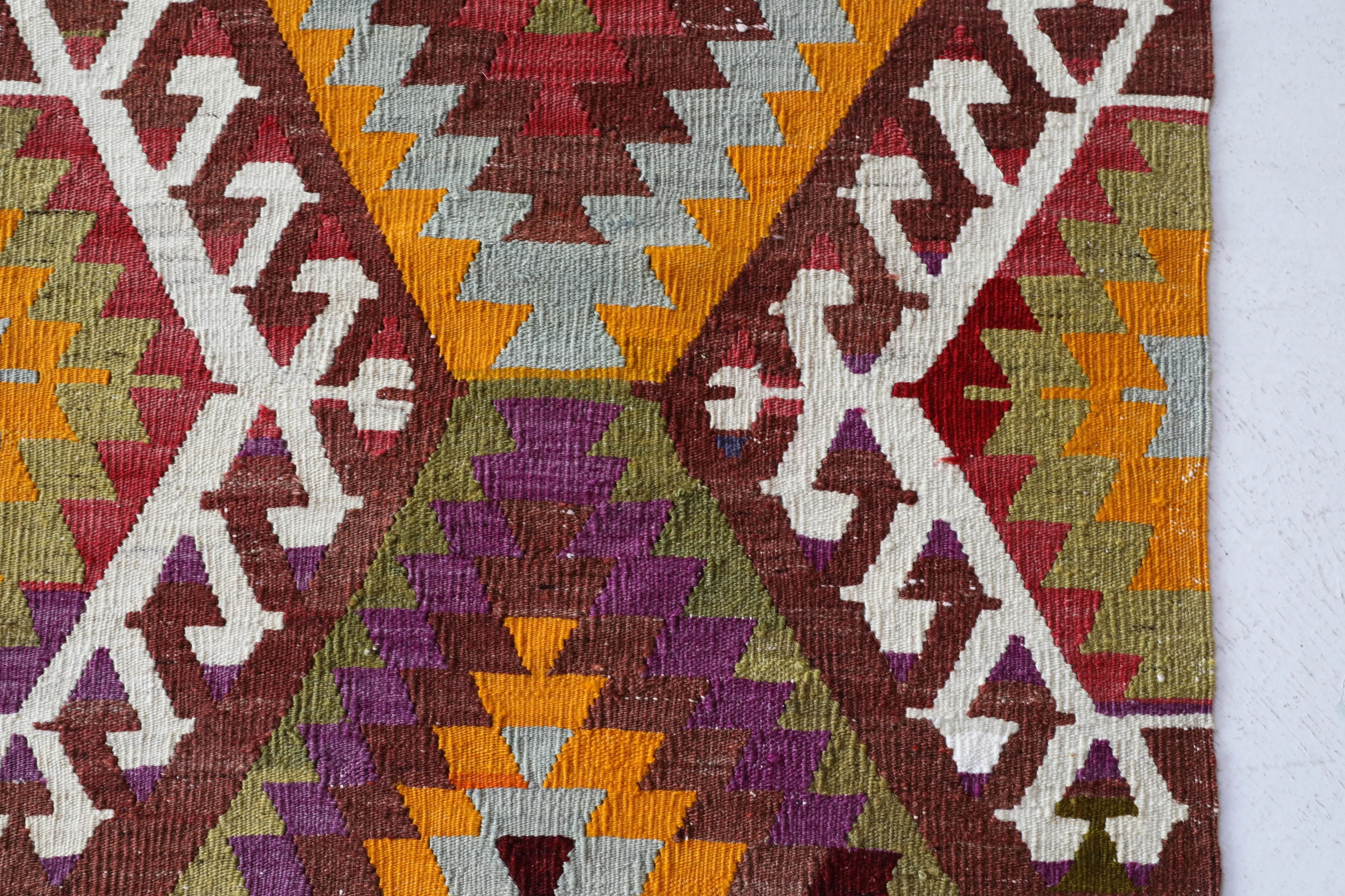 Vintage Toros Kilim Rug 5'3x11'4"