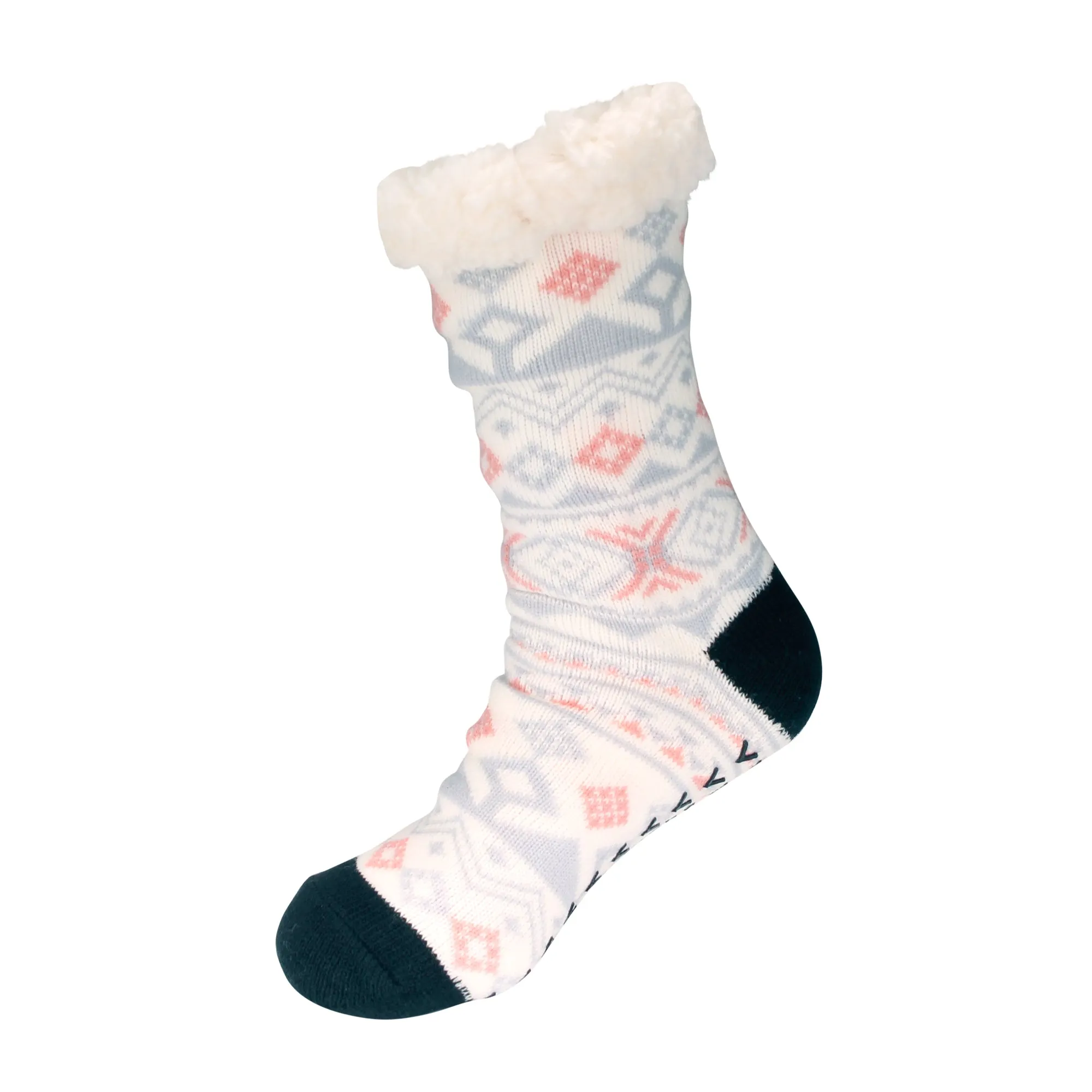 Women's Classic Winter Fleeced Thermal Cabin Crew Socks - 1 Pair